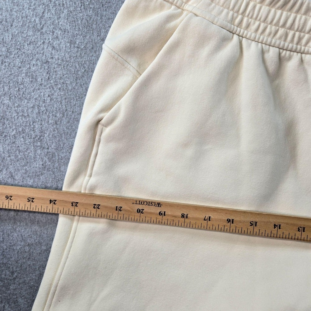 Lululemon Sweatpants Womens 16 White Relaxed Drawstring Pockets Fleece Yoga - Picture 7 of 16